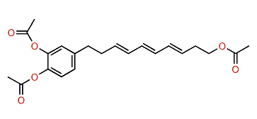 10-(1,4-Diacetoxyphenyl)-3,5,7-decatrien-1-yl acetate